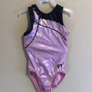 GK pink and black leotard AXS